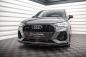Preview: Maxton Design Front Ansatz V.4 für Audi Q3 Sportback / SUV S-Line F3 schwarz Hochglanz
