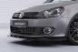 Preview: CSR Frontspoiler | Cup-Spoilerlippe mit ABE für VW Golf 6 CSL035-G Glossy schwarz Hochglanz (keine Lackierung erforderlich)