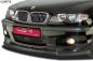 Preview: CSR Frontspoiler | Cup-Spoilerlippe mit ABE für BMW 3er E46 CSL185-S strukturiert schwarz matt (keine Lackierung erforderlich)