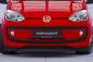 Preview: CSR Frontspoiler | Cup-Spoilerlippe mit ABE für VW up! CSL354-G Glossy schwarz Hochglanz (keine Lackierung erforderlich)