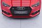 Preview: CSR Frontspoiler | Cup-Spoilerlippe mit ABE für Audi A4 B9 8W S-Line / S4 B9 8W CSL377-G Glossy schwarz Hochglanz (keine Lackierung erforderlich)