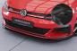 Preview: CSR Frontspoiler | Cup-Spoilerlippe mit ABE für VW Golf 7 GTI / GTD CSL380-G Glossy schwarz Hochglanz (keine Lackierung erforderlich)