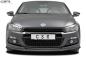 Preview: CSR Frontspoiler | Cup-Spoilerlippe mit ABE für VW Scirocco III R-Line CSL385-S strukturiert schwarz matt (keine Lackierung erforderlich)