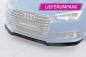 Preview: CSR Frontspoiler | Cup-Spoilerlippe mit ABE für Audi A4 B9 (Typ 8W) CSL388-C Carbon Look Hochglanz (keine Lackierung erforderlich)