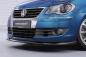 Preview: CSR Frontspoiler | Cup-Spoilerlippe mit ABE für VW Touran I (Typ 1T) CSL396-S strukturiert schwarz matt (keine Lackierung erforderlich)