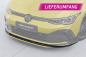 Preview: CSR Frontspoiler | Cup-Spoilerlippe mit ABE für VW Golf 8 GTI, GTD, GTE, R-Line CSL429-L Lackierung erforderlich (unlackiert roh)