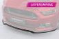 Preview: CSR Frontspoiler | Cup-Spoilerlippe mit ABE für Ford Mustang VI CSL448-G Glossy schwarz Hochglanz (keine Lackierung erforderlich)