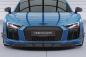 Preview: CSR Frontspoiler | Cup-Spoilerlippe mit ABE für Audi R8 (Typ 4S) CSL451-G Glossy schwarz Hochglanz (keine Lackierung erforderlich)
