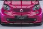 Preview: CSR Frontspoiler | Cup-Spoilerlippe mit ABE für Smart fortwo 453 CSL519-C Carbon Look Hochglanz (keine Lackierung erforderlich)
