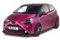 Preview: CSR Frontspoiler | Cup-Spoilerlippe mit ABE für Toyota Aygo 2 Facelift CSL548-S strukturiert schwarz matt (keine Lackierung erforderlich)