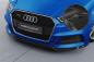 Preview: CSR Frontspoiler | Cup-Spoilerlippe mit ABE für Audi A3 S-Line / S3 8V CSL612-C Carbon Look Hochglanz (keine Lackierung erforderlich)