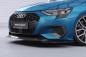 Preview: CSR Frontspoiler | Cup-Spoilerlippe mit ABE für Audi A3 8Y Limousine CSL616-G Glossy schwarz Hochglanz (keine Lackierung erforderlich)