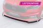 Preview: CSR Frontspoiler | Cup-Spoilerlippe mit ABE für Skoda Fabia 4 Monte Carlo CSL829-G Glossy schwarz Hochglanz (keine Lackierung erforderlich)