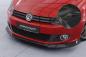 Preview: CSR Frontspoiler | Cup-Spoilerlippe mit ABE für VW Golf 6 (Typ 5K1) CSL877-C Carbon Look Hochglanz (keine Lackierung erforderlich)