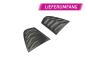 Preview: CSR Seitenscheibenblenden mit ABE für BMW 3er F30 Limousine SSB013-C Carbon Look Hochglanz (keine Lackierung erforderlich)