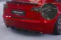 Preview: CSR Diffusor | Heckansatz mit ABE für Tesla Model 3 HA267-C Carbon Look Hochglanz (keine Lackierung erforderlich)