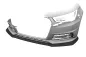 Preview: CSR Frontspoiler | Cup-Spoilerlippe mit ABE für Audi A1 (8X) S-Line CSL919-C Carbon Look Hochglanz (keine Lackierung erforderlich)