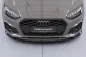 Preview: CSR Frontspoiler | Cup-Spoilerlippe mit ABE für Audi A5 F5 Sportback CSL929-C Carbon Look Hochglanz (keine Lackierung erforderlich)