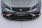 Preview: CSR Frontspoiler | Cup-Spoilerlippe mit ABE für Seat Leon 3 (Typ 5F) Cupra R  CSL885-C Carbon Look Hochglanz (keine Lackierung erforderlich)