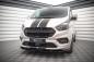 Preview: Maxton Design Front Ansatz für Ford Transit Custom ST-Line Mk1 Facelift schwarz Hochglanz