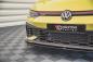 Preview: Maxton Design Front Ansatz V.3 für VW Golf GTI Clubsport Mk8 schwarz Hochglanz