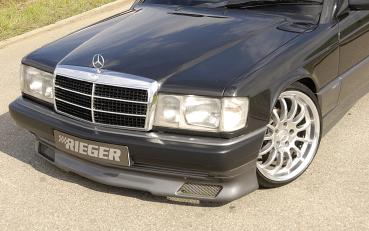 Rieger Spoilerlippe für Mercedes 190 (W201) ABS schwarz matt (Lackierung erforderlich) Y 00025047