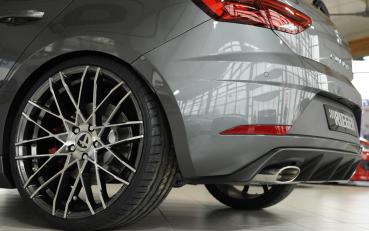 Rieger Heckeinsatz für Seat Leon Cupra (5F) ABS schwarz matt (Lackierung erforderlich) K 00027037