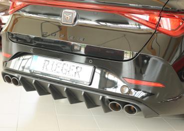 Rieger Heckeinsatz (für Fzg. ohne AHK) für Cupra Leon (KL) ABS schwarz matt (Lackierung erforderlich) Y 00027071