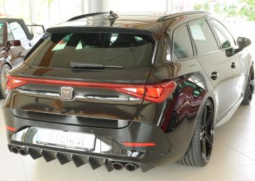 Rieger Heckeinsatz (für Fzg. ohne AHK) für Cupra Leon (KL) ABS schwarz matt (Lackierung erforderlich) Y 00027071