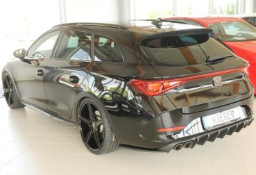 Rieger Heckeinsatz (für Fzg. ohne AHK) für Cupra Leon (KL) ABS schwarz matt (Lackierung erforderlich) Y 00027071