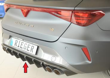 Rieger Heckeinsatz (für Fzg. ohne AHK) für Cupra Leon (KL) ABS schwarz matt (Lackierung erforderlich) Y 00027071
