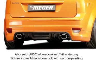 Rieger Heckschürzenansatz für Ford Focus 2 ABS schwarz matt (Lackierung erforderlich) Y 00034138