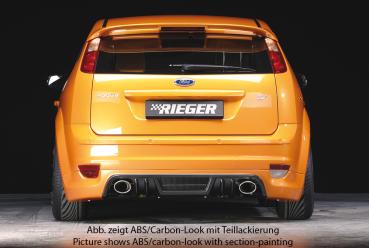 Rieger Heckschürzenansatz für Ford Focus 2 ABS schwarz matt (Lackierung erforderlich) Y 00034138