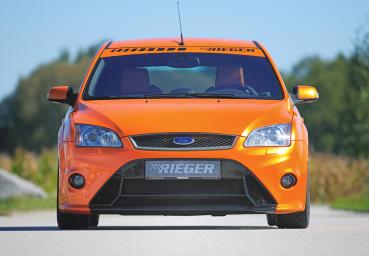 Rieger Frontstoßstange für Ford Focus 2 ABS schwarz matt (Lackierung erforderlich) Y 00034170