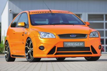 Rieger Frontstoßstange für Ford Focus 2 ABS schwarz matt (Lackierung erforderlich) Y 00034170