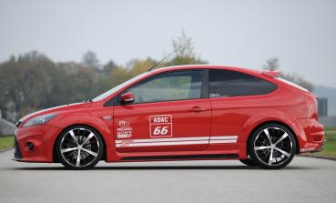 Rieger Frontstoßstange für Ford Focus 2 ABS schwarz matt (Lackierung erforderlich) Y 00034177