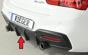 Rieger Heckeinsatz für BMW 1er F21 (1K2) ABS schwarz matt (Lackierung erforderlich) Y 00035066