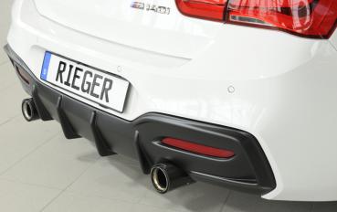 Rieger Heckeinsatz für BMW 1er F21 (1K2) ABS schwarz matt (Lackierung erforderlich) Y 00035066