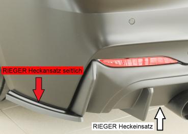 Rieger Heckschürzenansatz seitlich links für BMW 2er F22/ F23 (1C) ABS schwarz matt (Lackierung erforderlich) Y 00035106