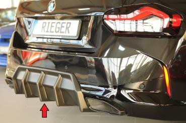 Rieger Heckeinsatz (Mittelteil) für BMW 2er G42 (G2C) ABS schwarz matt (Lackierung erforderlich) Y 00035114