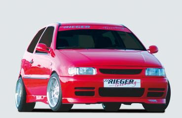 Rieger Spoilerlippe für VW Polo 4 (6N) ABS schwarz matt (Lackierung erforderlich) Y 00047026