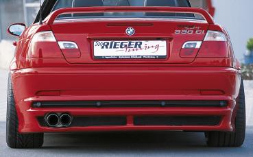 Rieger Heckansatz für BMW 3er E46 ABS schwarz matt (Lackierung erforderlich) K 00050205