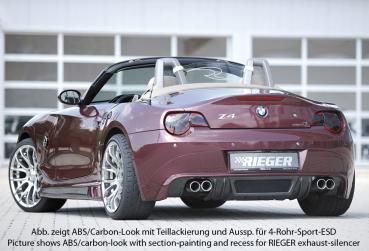 Rieger Heckansatz für BMW Z4 (E85) ABS schwarz matt (Lackierung erforderlich) K 00050504