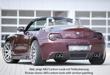 Rieger Heckansatz für BMW Z4 (E85) ABS schwarz matt (Lackierung erforderlich) K 00050511