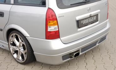 Rieger Heckansatz für Opel Astra G ABS schwarz matt (Lackierung erforderlich) Y 00051120