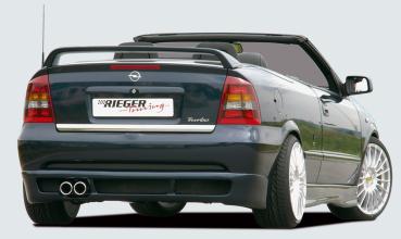 Rieger Heckansatz für Opel Astra G ABS schwarz matt (Lackierung erforderlich) Y 00051206