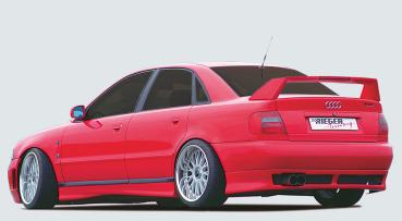 Rieger Heckansatz für Audi A4 (B5) ABS schwarz matt (Lackierung erforderlich) Y 00055030