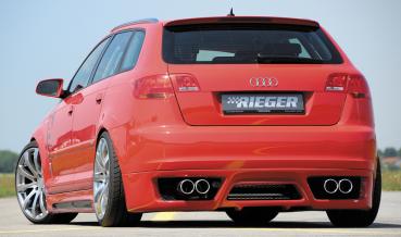 Rieger Heckansatz für Audi A3 (8P) ABS schwarz matt (Lackierung erforderlich) K 00056742