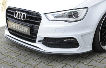 Rieger Spoilerschwert für Audi A3 S3 (8V) ABS schwarz matt (Lackierung erforderlich) Y 00056795