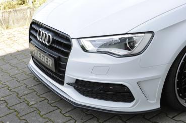 Rieger Spoilerschwert für Audi A3 S3 (8V) ABS schwarz matt (Lackierung erforderlich) Y 00056795